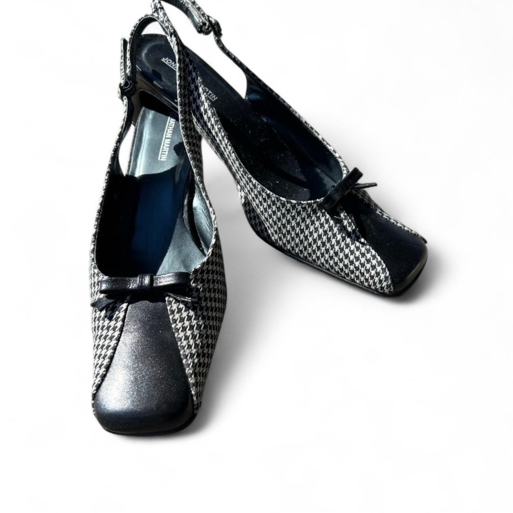 Ralph Lauren Reaction Black and White Houndstooth Heels